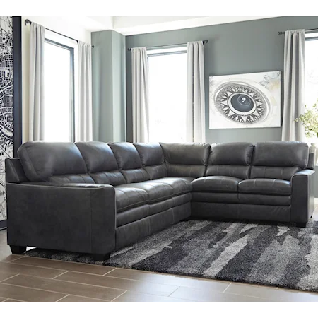 2 Pc Sectional Sofa with RAF Corner Sofa